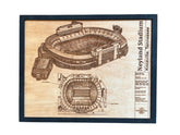 Neyland Stadium Knoxville Tennessee wood wall hanging front view