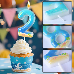 Number 25 candle base width 2.57 inches