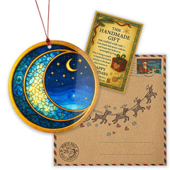 Starry Night Card Christmas suncatcher image