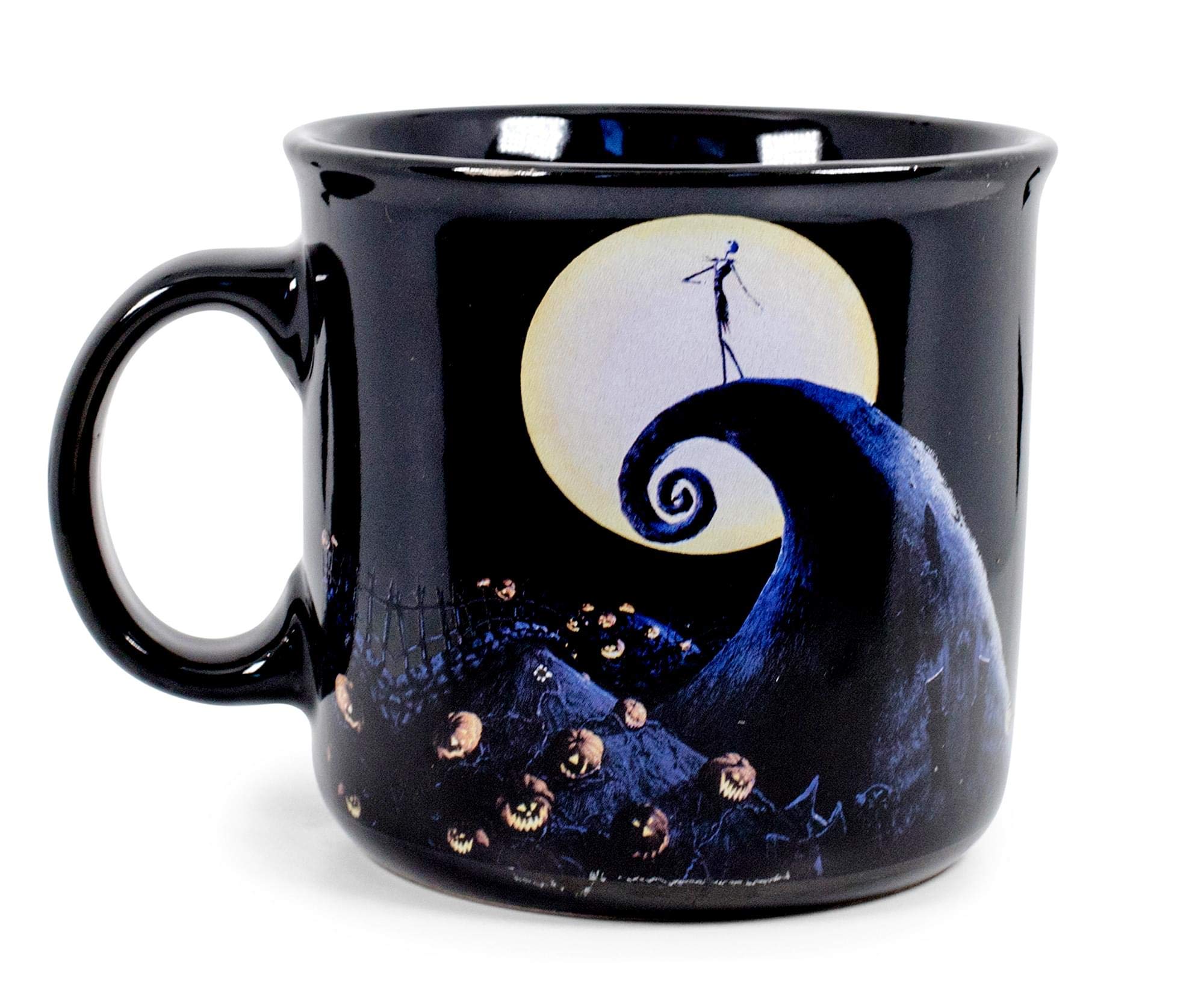 Nightmare Before Christmas camper mug with Jack Skellington on Spiral Hill design