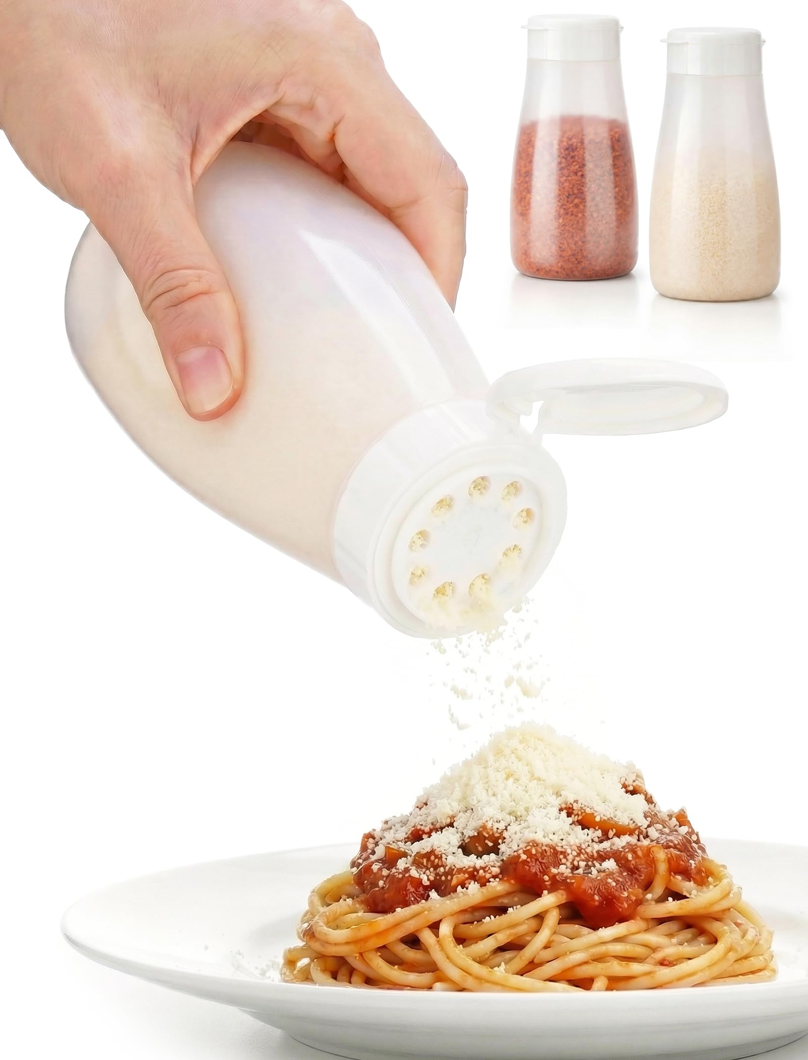 NiHome soft parmesan cheese shaker set two containers