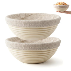 nine-inch round banneton bread proofing basket