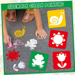 Sun butterflies flogs flowers garden themed shapes