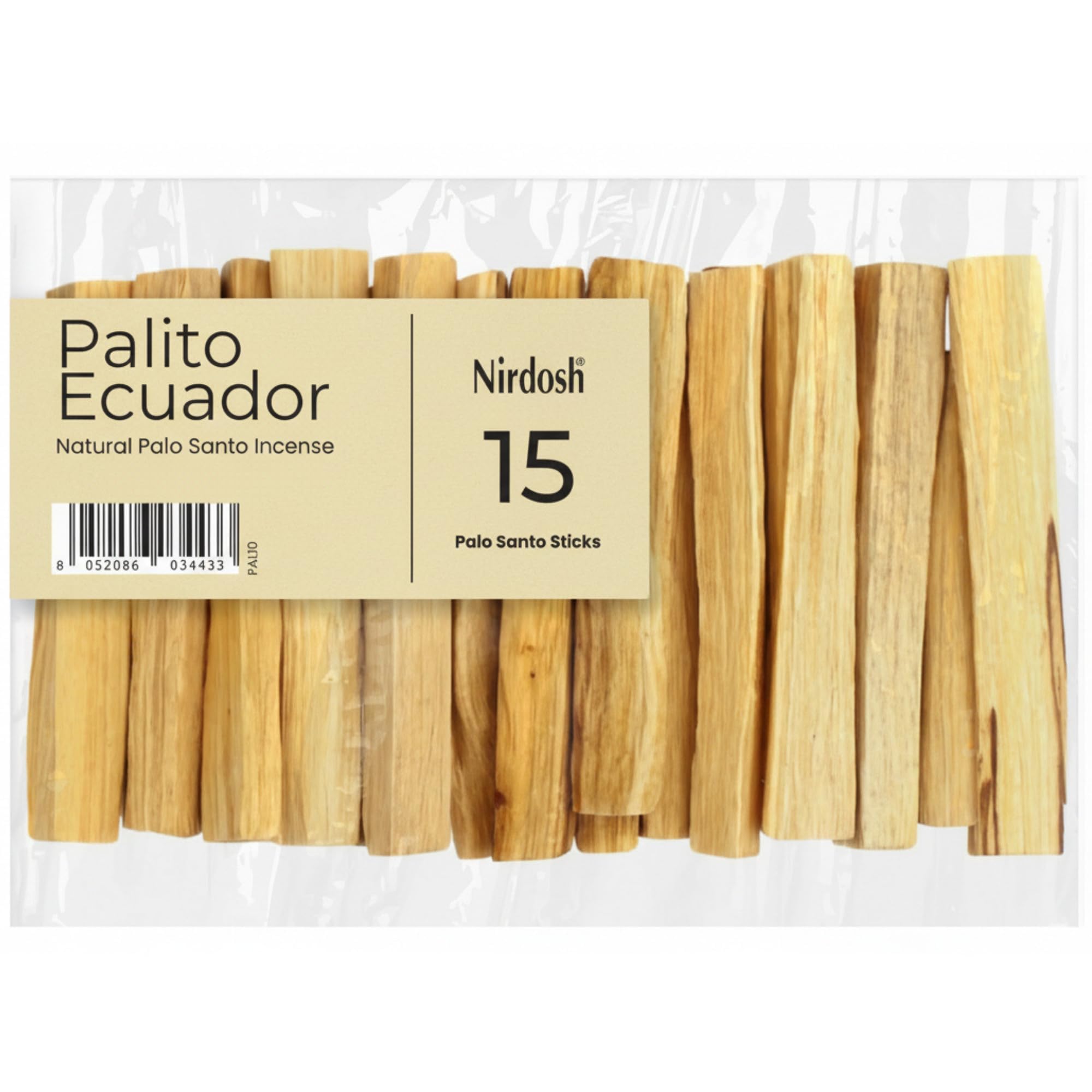 NIRDOSH PALITO Palo Santo sticks 15 count from Ecuador