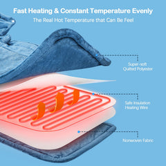 7 ft cord and auto-off timers NIUONSIX heating pad features