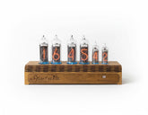 Nixie Tube Clock 6X IN-14 and IN-16 on wooden desk