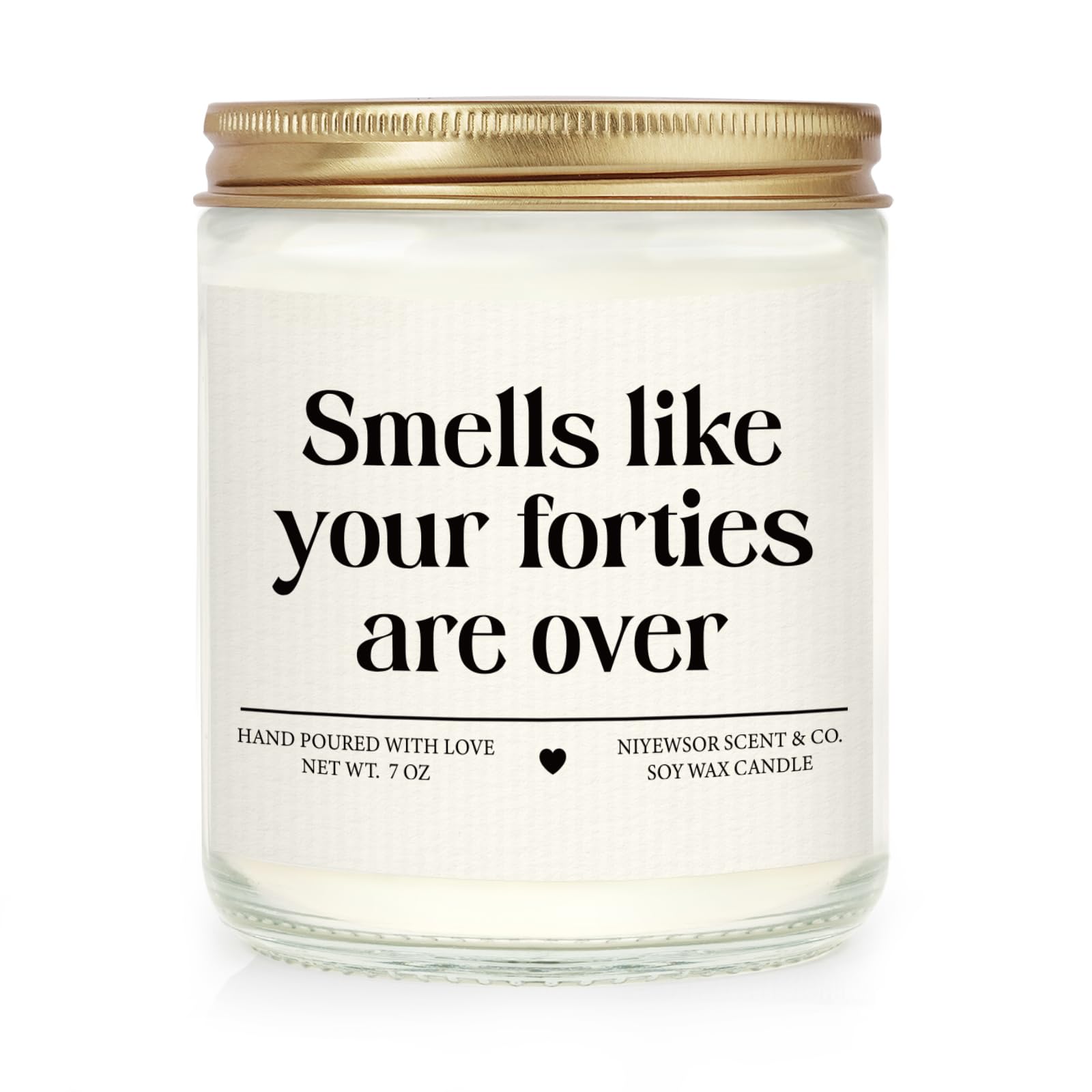 Niyewsor 50th birthday gifts candle product image