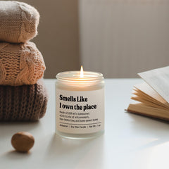 Eco friendly reusable glass jar candle