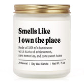 Niyewsor house warming gifts candle 7oz in glass jar