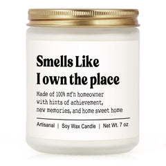 Niyewsor house warming gifts candle 7oz in glass jar