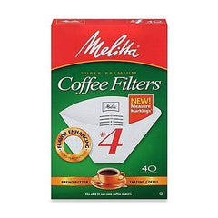 Packaging image for No. 4 cone coffee filter white 40 count