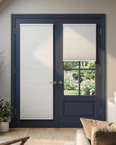 No Drill Blackout Cellular Shades for French Doors 24x40 product image