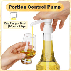 No drip syrup pump with twist to lock head