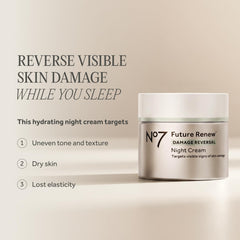 No7 Future Renew Damage Reversal Night Cream branding image