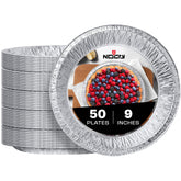 NoCry premium disposable pie pans 9 inch 50 pack packaging