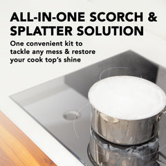 Three non-scratch scrubbing pads included in kit