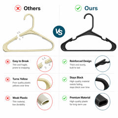 Durable PP plastic hangers for shirts dresses jackets