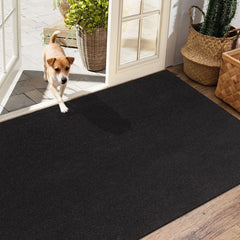 Durable felt and waterproof backing rug for patios and decks