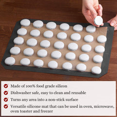 Two-piece Vila baking mat set durable heat distribution