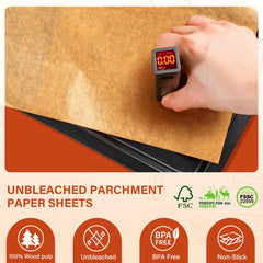 Non-stick parchment paper with silicone coating