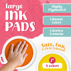 non-toxic kid safe ink pads 1.75 ounces each