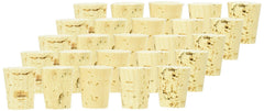Cork dimensions top 7/8 inch bottom 11/16 inch height 1 inch