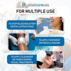 Non sterile dental gauze esthetic wipes for clinical use