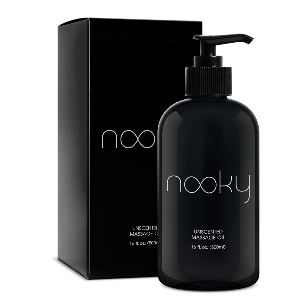 Nooky Unscented Massage Oil bottle 16 oz