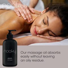 Nooky Unscented Massage Oil packaging 16 oz