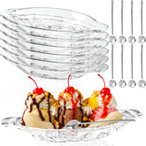Norcoin 8 Set acrylic banana split dish front view