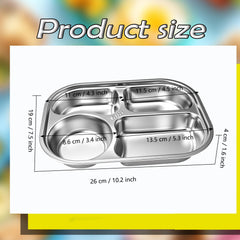 Divided plates tray 4 section Norcoin