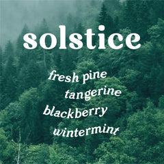 Solstice diffuser packaging in deep teal box