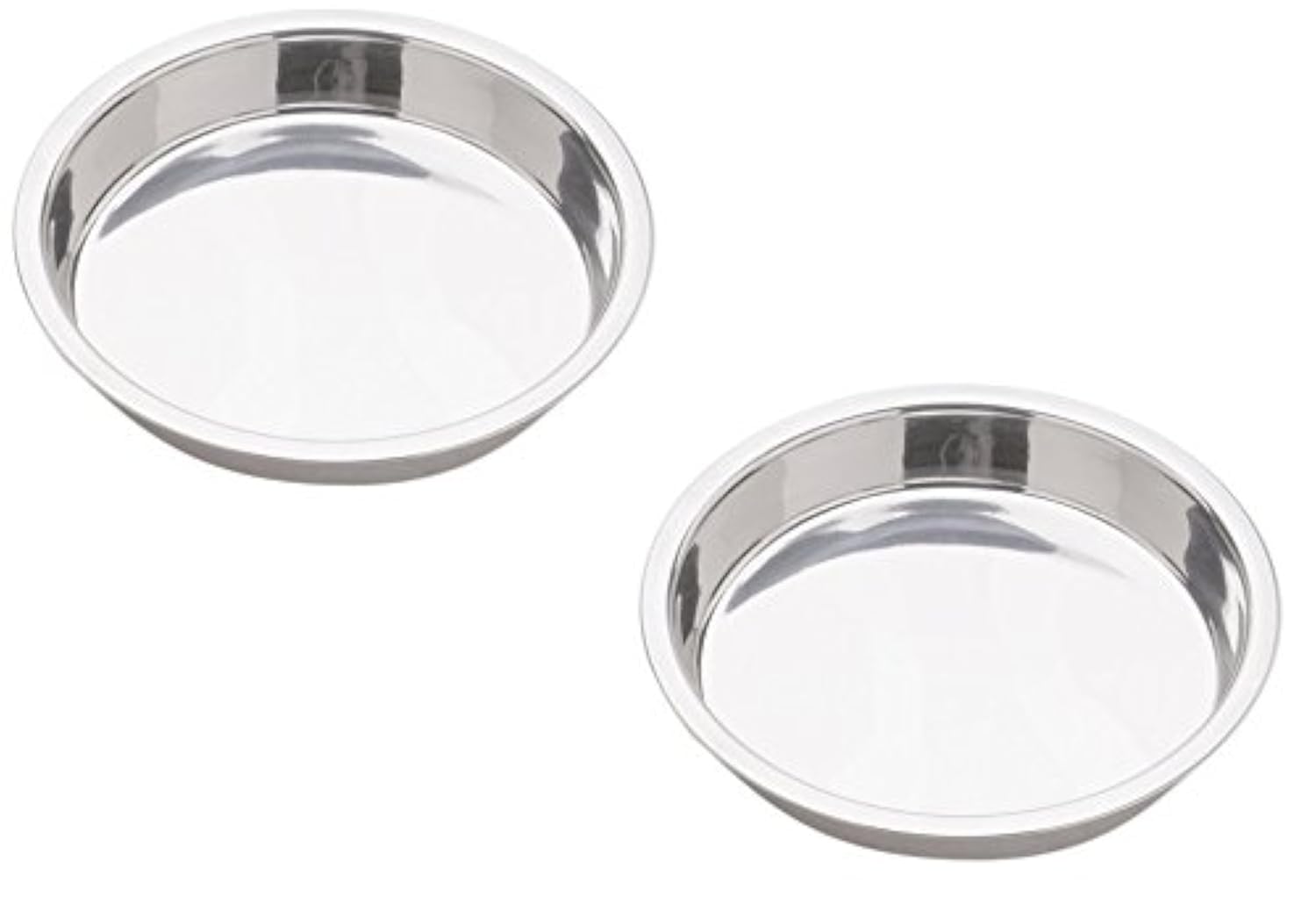 Norpro 9-Inch round stainless steel cake pan 2 pack