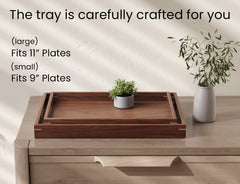 North American black walnut tray surface with grain