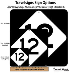 Decorative North Carolina Highway 12 Sign for home decor and vacation memories