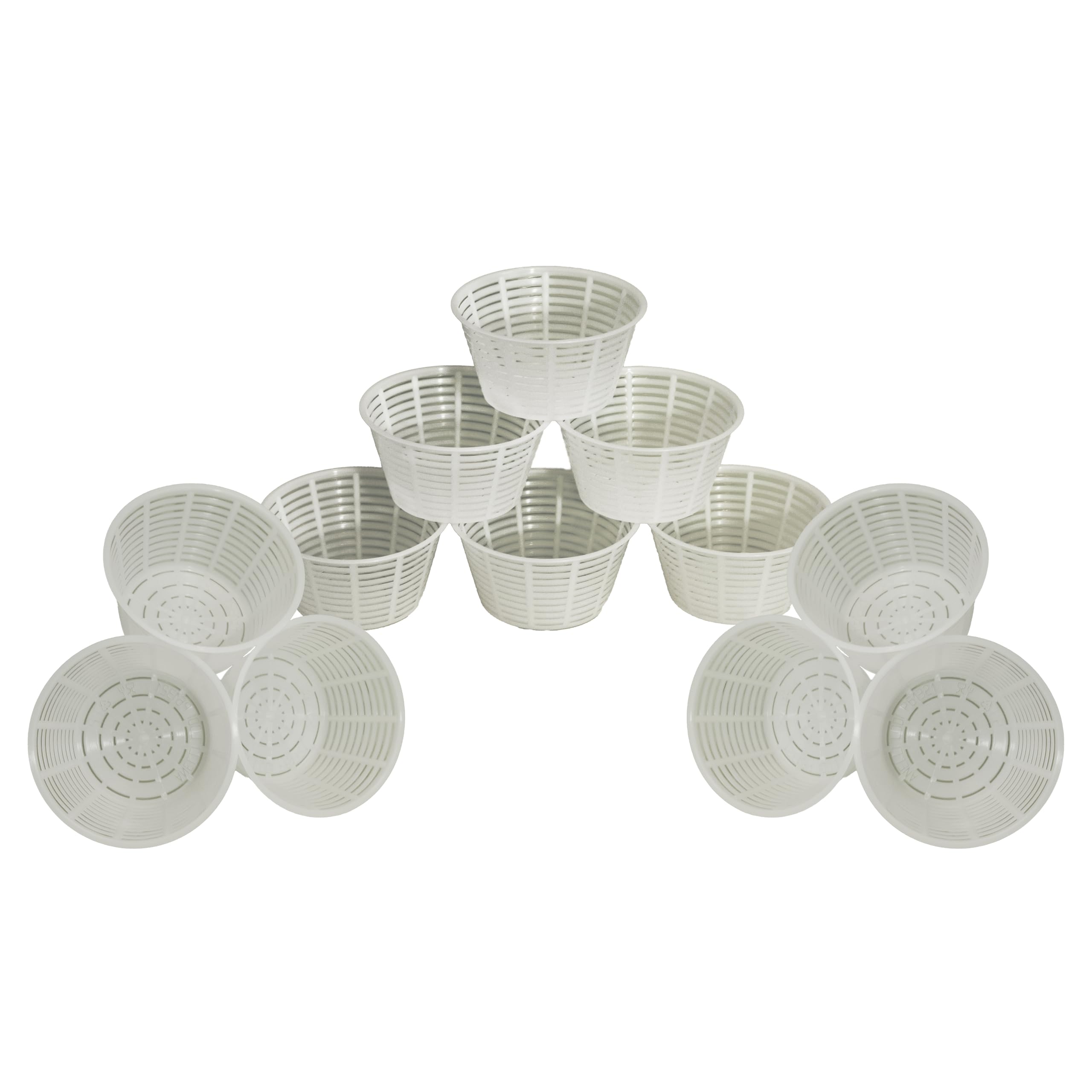 North Mountain Supply Plastic Cheese Making Molds 5in by 3in pack of 12 for cheese making