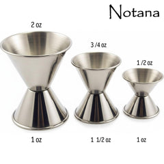 Notana 3-piece jigger set for mixology