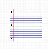 Notebook Paper Print Stencil 2 part for decorating cookies and cakes