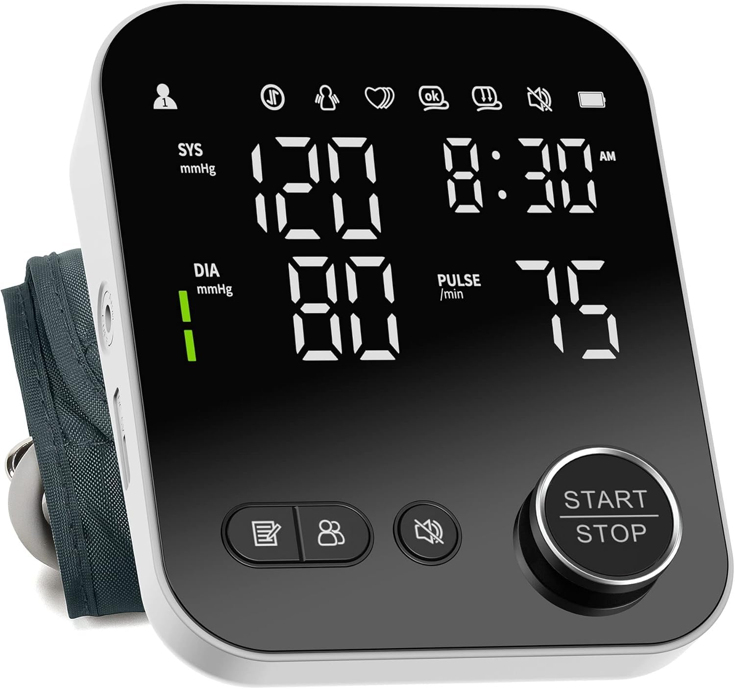 NOUYAN blood pressure monitor upper arm cuff with storage bag