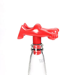 Novelty Banana corkscrew style bottle stopper for wine