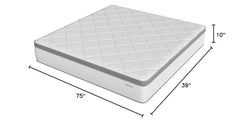 Novilla twin hybrid mattress pocket coils close up