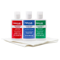 NOVUS-PK1-2 Plastic Clean & Shine kit 2 oz bottles