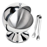 Ntwoiee roll top sugar bowl stainless steel