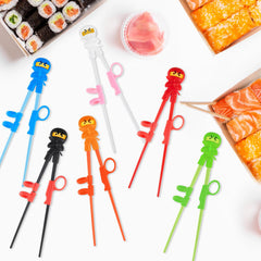 Melamine and silicone reusable chopsticks durable design