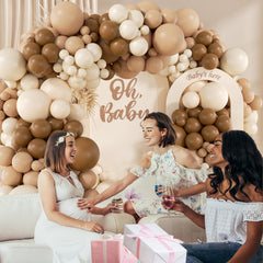 nude balloons assortment for neutral backdrop