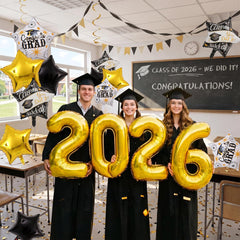32 inch 2026 number balloons included