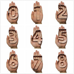 stainless steel 9-piece cookie cutter set for dough and fondant