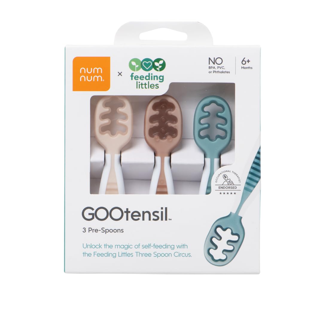 NumNum Feeding Littles Baby Spoons 3-pack neutrals