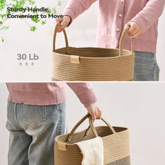 Nunsino decorative blanket and toy storage basket