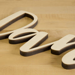 Girls room wall name sign wooden cutout